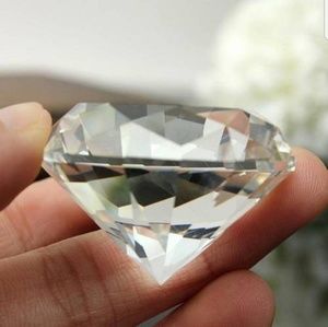 Stunning Diamond Cut Glass Bauble  NWOT